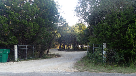 driveway as seen from Prochnow Road