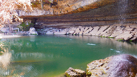 Hamilton Pool in the fall