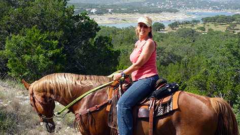 Pace Bend parking view from the top