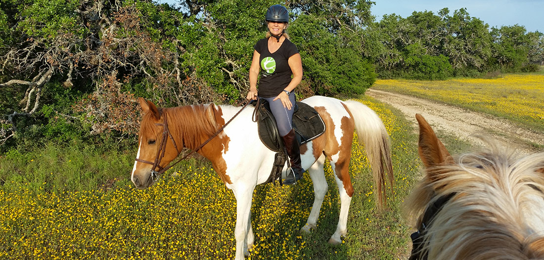 Riding at Reimers Ranch in spring